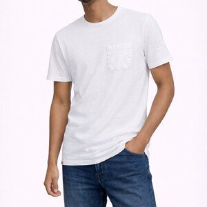 Threadbare Classic White Pocket T-Shirt – Men’s Medium
